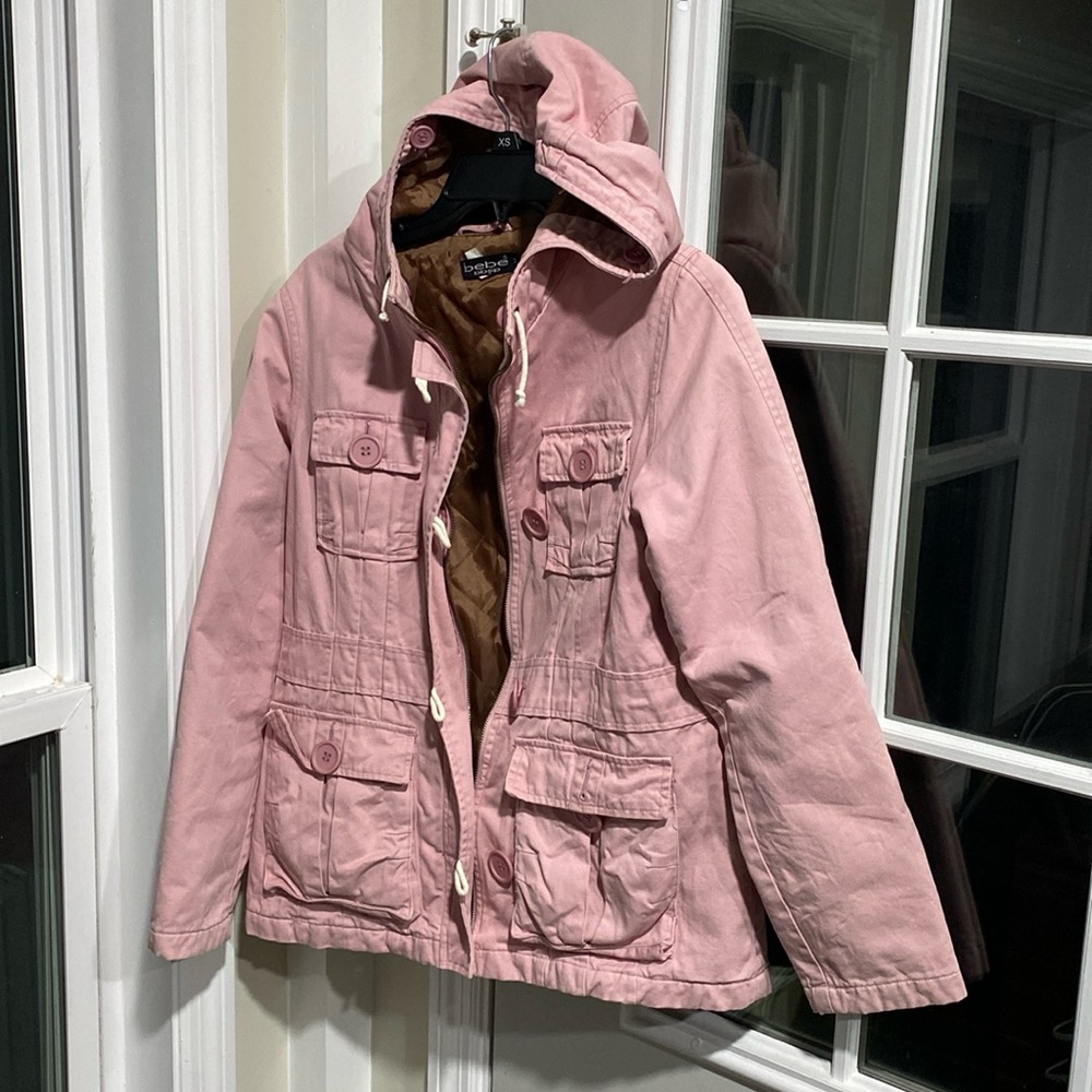 Bebe bespoke pink jacket